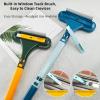 2 in 1 Window Screen Cleaning Brush, Double Sided Bidirectional Dust Removal Brush, Window Screen Cleaner Tool for Window Mesh, Screen Door, Home Dust Cleaning Tools (Yellow) view 2
