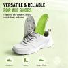 Vaylore Tennis Insoles, Memory Foam Arch Support Shock Absorbing Insoles, Lightweight & Breathable Cushioned Insoles for Court Sports (Green, Men(1011) Women(1213)) view 2