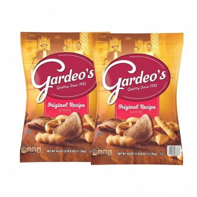 Gardeos Original Recipe Snack Mix, 40 oz Bags (Pack of 2), Savory Crunchy Blend with Pretzels Breadsticks and Rye Chips