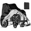 REVXON Wheelchair Cover for Heartway Medical Products Flyer P25J, Water-Resistant Electric Wheelchair Cover for Outdoor Storage Drawstring Windproof Design with Storage Bag,Black view 1