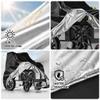 REVXON Wheelchair Cover for Heartway Medical Products Flyer P25J, Water-Resistant Electric Wheelchair Cover for Outdoor Storage Drawstring Windproof Design with Storage Bag,Black view 3