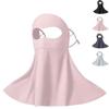 UV Full Face Sun Protection Mask, Breathable & Cooling Mask with Neck Cover, for Running, Fishing for Women Men (Pink) view 1