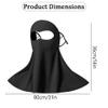UV Full Face Sun Protection Mask, Breathable & Cooling Mask with Neck Cover, for Running, Fishing for Women Men (Pink) view 2
