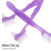 PERSELOSO 5pcs Denture Cleaning Brush: Double-Sided Toothbrush for Fake Teeth - Partial False Teeth Cleaning Brush - Portable Denture Toothbrush view 3