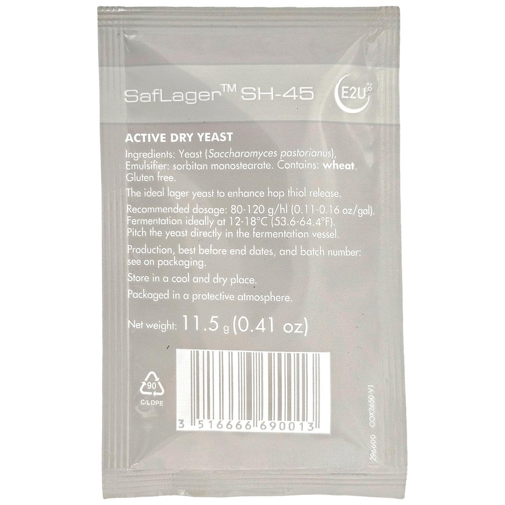 SafLager SH-45 11.5g Single Package
