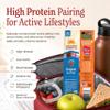 Wisconsin Cheese Company Beef Sticks & Cheddar Cheese Snack Packs Made in Wisconsin High Protein Snack for Travel, Lunches & On-the-Go Snacking 48 Count (24 Beef & 24 Cheddar) view 3