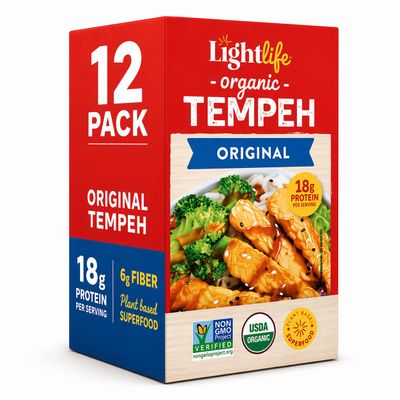 Organic Tempeh Original - 12-Pack Case (8 oz each)