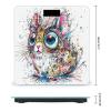 Abstract Animals Digital Scale for Body Weight - Accurate Digital Bathroom Scale with High-Precision Sensors, Large Easy-to-Read Backlit Display, 400 Lb Capacity, Safe Rounded Corners view 2