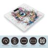 Abstract Animals Digital Scale for Body Weight - Accurate Digital Bathroom Scale with High-Precision Sensors, Large Easy-to-Read Backlit Display, 400 Lb Capacity, Safe Rounded Corners view 3