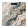Abstract Marble Patterns Digital Scale for Body Weight - Accurate Digital Bathroom Scale with High-Precision Sensors, Large Easy-to-Read Backlit Display, 400 Lb Capacity, Safe Rounded Corners view 1