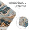 Abstract Marble Patterns Digital Scale for Body Weight - Accurate Digital Bathroom Scale with High-Precision Sensors, Large Easy-to-Read Backlit Display, 400 Lb Capacity, Safe Rounded Corners view 4