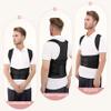 QFE Back Brace Posture Corrector for Women and Men Adjustable Shoulder Straightener Helps Reduce Upper Lower Back Pain Relief Support Hump Scoliosis Hunchback Slouching Kyphosis Traction Correction Syste Black XX-Large view 2
