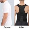 QFE Back Brace Posture Corrector for Women and Men Adjustable Shoulder Straightener Helps Reduce Upper Lower Back Pain Relief Support Hump Scoliosis Hunchback Slouching Kyphosis Traction Correction Syste Black XX-Large view 4