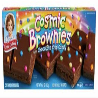 Little Debbie Cosmic Brownie 13.1oz box, 48 Individually Wrapped Brownies (8 Boxes)
