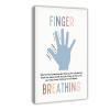 5 Finger Tracking Breathing Exercises, Hand Breathing Grounding Techniques, Mindfulness Anxiety Coping Techniques, Calm Corner Canvas Poster Wall Art Prints Room Aesthetic Murals Bedroom And Living D view 1