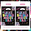 NOVBAUB 10th Birthday Party Favors Bags 50PCS Double Digits Birthday Gift Bags with Handles In My Double Digits Era Disco Goodie Treat Candy Bag Party Supplies for 10 Year Old Happy Day(Black) view 2