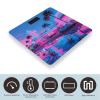 Vaporwave Street View Digital Scale for Body Weight - Accurate Digital Bathroom Scale with High-Precision Sensors, Large Easy-to-Read Backlit Display, 400 Lb Capacity, Safe Rounded Corners view 3