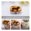 Lion at Sunset Pill Box Small Pill Organizer with 2 Compartments and Mirror Portable Travel Metal Pillcase for Pocket Or Purse, Privacy-Protecting Medicine Box view 4