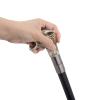 Silver Resin Wolf Head White Walking Cane Fashion Decorative Steel Stick Gentleman Elegant Cosplay Cane Knob Crosier, Non-Slip Tip, 37.2inch view 3