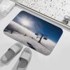 ADFGYERH Ski Lift at Sunshine Bath Mat Washable,Bathroom Rug Non Slip Coral Velvet,Area Rug for Bathroom Floor, Tub and Shower, Home Decor Accessories 19.7"x31.5" view 4