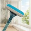 2-in-1 Window Screen Cleaning Brush Value Set, Multifunctional Mesh Screencleaner Tool, Window Screen Cleaner Tool with Squeegee, Wet & Dry Dual Use for Patio, Door, Porch Screens (2 pcs Blue) view 2