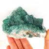 Crystal Stone Unpolished Green Fluorite Rough Rock Oblique Cube Cluster Crystals Decor Ornaments (Size : 300g) Gemstone Stone view 2
