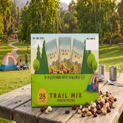 Signature Trail Mix Snack Packs - 2 oz/wrapped pack, Total 28 individually wrapped pack - Kosher Dairy
