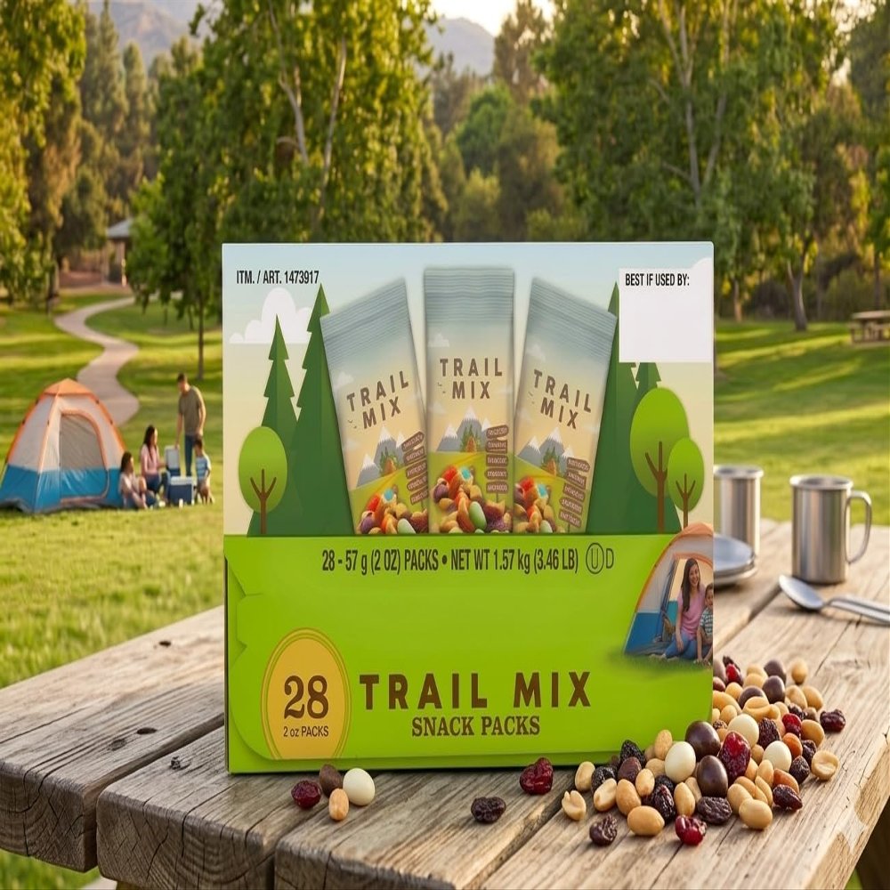 Signature Trail Mix Snack Packs - 2 oz/wrapped pack, Total 28 individually wrapped pack - Kosher Dairy