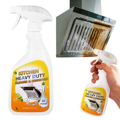 Degreaser Cleaner Heavy Duty Spray: Foaming Kitchen Cleaner Spray Cuts Through Baked-On Grease on Ovens Stove Tops Grills - Clean Up Kitchen Oil Stains Spray for Multi-Surface Cookware & Countertop