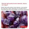 Amethyst Sphere Ornaments Purple Crystal Ball Orbs for Home Decor, Tabletop Accent, Shelf Display, Living Room Bedroom Centerpiece,60mm view 3