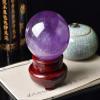 Amethyst Sphere Ornaments Purple Crystal Ball Orbs for Home Decor, Tabletop Accent, Shelf Display, Living Room Bedroom Centerpiece,60mm view 4