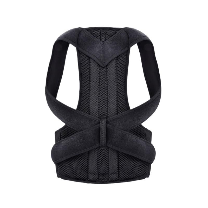 NRFJFOP Back Correction Straps Male Female Black Cross Woven