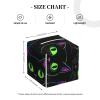 Neon Cats Pattern Digital Artwork Leather Tissue Box Cover for Home Coffee Table Car Decorative view 4