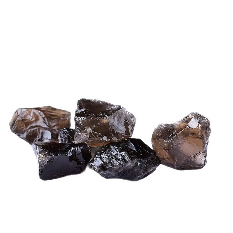 Smoky Quartz Crystals Bulk, Raw, Irregular Shape Rough Crystal Points for Yoga Balancing Home Office Dcor,100g