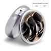 Round Pill Box Cowboy Black Hat Western Boots Pill Case 3 Compartment Medicine Pill Organizer for Purse & Pocket Portable Travel Pillbox Medicine Vitamin Cod Liver Oil Storage Box Organizer view 2