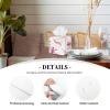 Pattern of Pink Bows and Unicorns Leather Tissue Box Cover for Home Coffee Table Car Decorative view 3