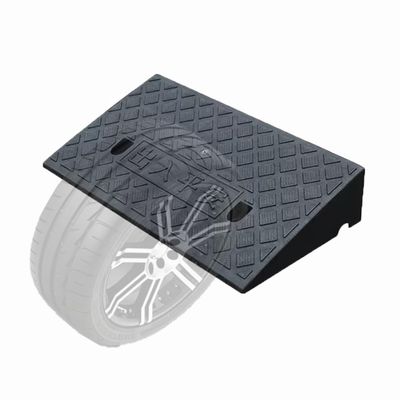 8" Non-Slip Rise Threshold Ramp for Driveways & Doorways, Portable Black Wheelchair Ramp for Steps & Garage Access, Ideal Entryway Solution (50x13x4cm)