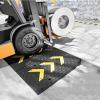 Heavy Duty Rubber Curb Ramp for Wheelchairs & Scooters - Portable 1 Pack Driveway Threshold Ramp, 19cm Rise, Ideal for Cars, Motorcycles, Sidewalks, Loading Docks - Durable Black Design view 4