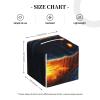 Mysterious Black Cat in Front of House Leather Tissue Box Cover for Home Coffee Table Car Decorative view 4
