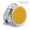 Round Pill Box Natural Yellow Pill Case 3 Compartment Medicine Pill Organizer for Purse & Pocket Portable Travel Pillbox Medicine Vitamin Cod Liver Oil Storage Box Organizer view 2
