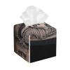 Black and Grey Tattoo Portrait Queen Leather Tissue Box Cover for Home Coffee Table Car Decorative view 1