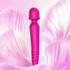 FUECHU Handheld Massager Cordless, Waterproof USB Rechargeable with 20 Vibration Patterns & 8 Speed Settings, Skin-Soft Silicone, Memory Function for Muscle Comfort and RelaxationRose view 1