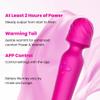 FUECHU Handheld Massager Cordless, Waterproof USB Rechargeable with 20 Vibration Patterns & 8 Speed Settings, Skin-Soft Silicone, Memory Function for Muscle Comfort and RelaxationRose view 2