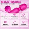 FUECHU Handheld Massager Cordless, Waterproof USB Rechargeable with 20 Vibration Patterns & 8 Speed Settings, Skin-Soft Silicone, Memory Function for Muscle Comfort and RelaxationRose view 4