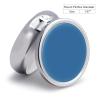 Round Pill Box Navy Blue Pill Case 3 Compartment Medicine Pill Organizer for Purse & Pocket Portable Travel Pillbox Medicine Vitamin Cod Liver Oil Storage Box Organizer view 2