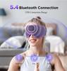 TOPOINT Sleep Mask Headphones Bluetooth 5.4, 3D Eye Mask for Sleeping with Light Blocking, 15 Hours for Women Men, Travel, Meditation, Nap, CPAP Users, Purple view 4