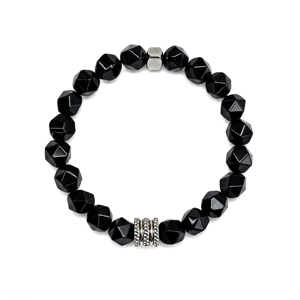 TimelessGrace Black Tourmaline Bracelet for Women Tourmaline Stone Bracelets Protection Jewelry for Men & Women Healing Crystal Bracelet with Natural Stones