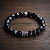 TimelessGrace Black Tourmaline Bracelet for Women Tourmaline Stone Bracelets Protection Jewelry for Men & Women Healing Crystal Bracelet with Natural Stones view 2