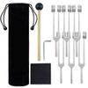Orelvique 128 Hz Tuning Forks for Healing Diapasones Terapeutico,6 Packs view 1