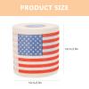Housoutil 4 Rolls American Flag Toilet Paper, USA Flag Printed Bathroom Tissue Rolls, Funny Patriotic Usa Decor for 4th of July Patriotic Home, Holiday, And 2026 Football Matches Event Use view 4
